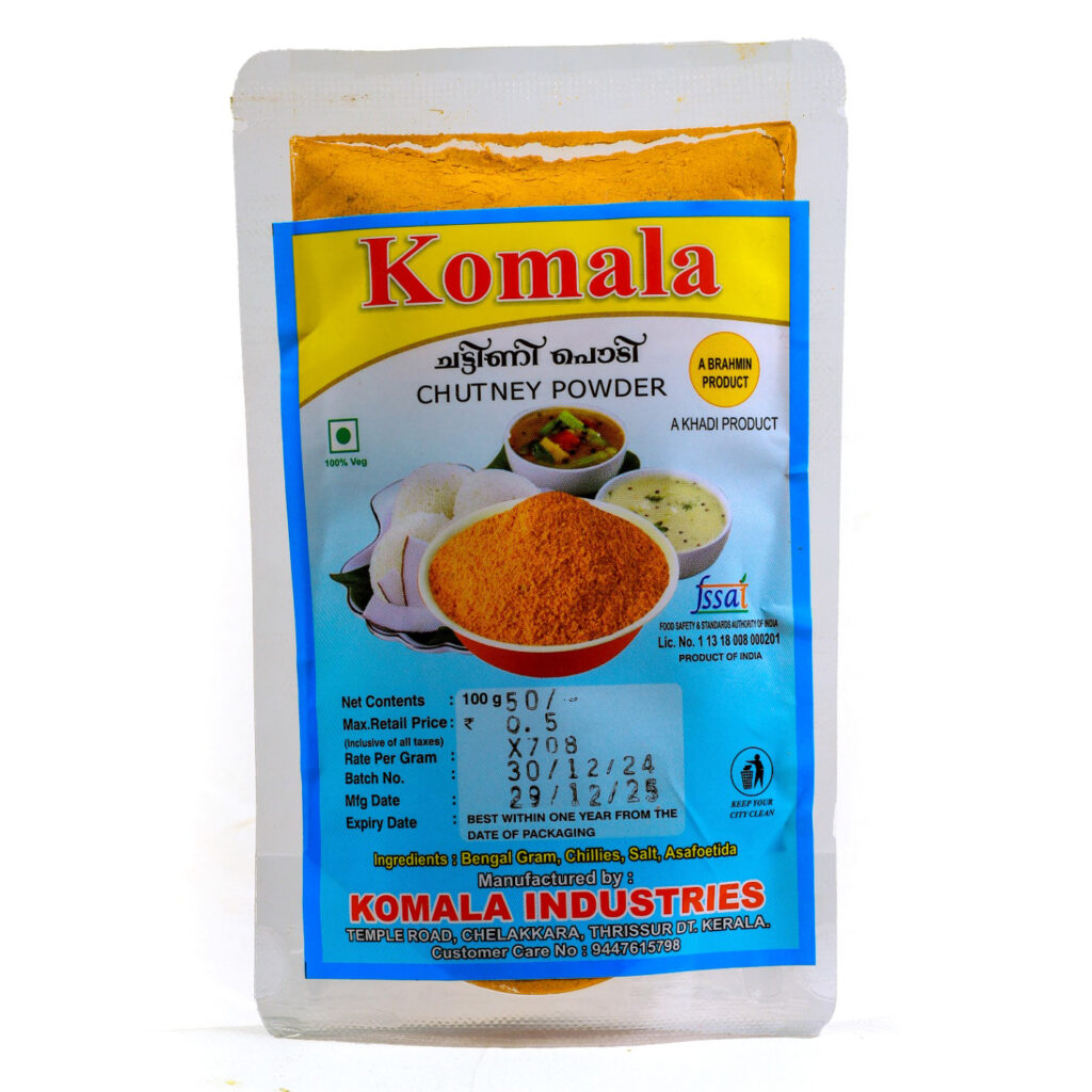 idli podi/dosa komala chutney powder 100g