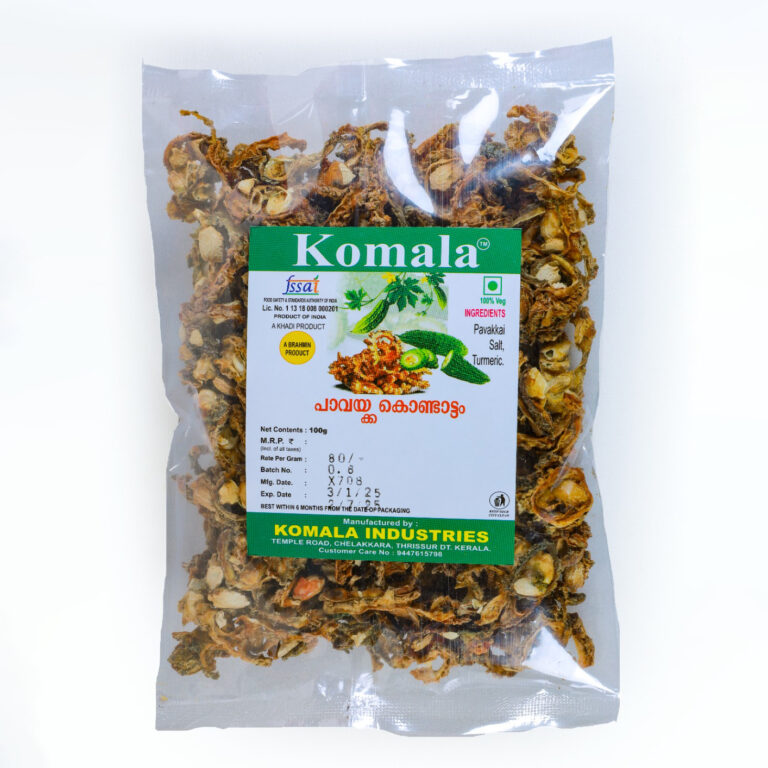 komala bitter gourd fryums (pavakka kondattam)